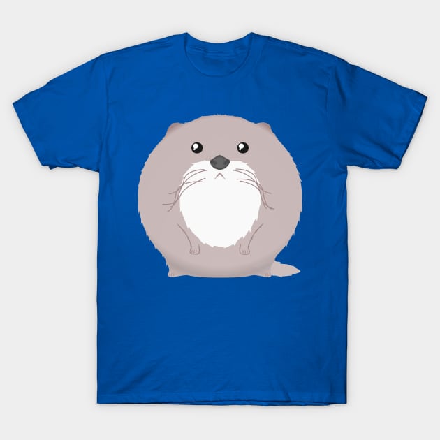 Sfurical round river otter T-Shirt by meldra